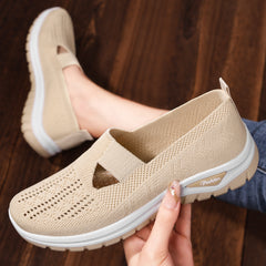 Bootara Women’s ComfyGo Slip-On Breathable Mesh Sneakers – Soft Sole Casual Shoes (US 5–11)