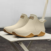 Bootara Fashionable Short-Cut Unisex Rain Boots – Waterproof, Anti-Slip, All-Season PVC Fishing & Work Boots