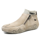 Bootara Men's High-Top Martin Boots Winter Warmth and Durability Large Size Outdoor Casual Footwear