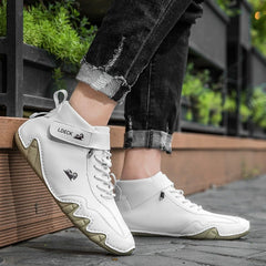 Bootara Men’s Octopus High-Top Lace-Up Hand-Sewn Martin Boots