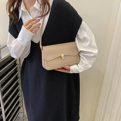 Bootara Women’s French Asymmetric Clutch – Textured Underarm Shoulder Bag with Buckle