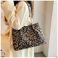 Bootara Women‘s Vintage Leopard Print Commuter Tote Spacious Work-to-Weekend Shoulder Bag