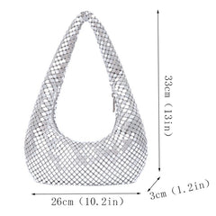 Bootara Women's Éclat Minaudière - Gilded Crystal-Embellished Clutch with Convertible Chain