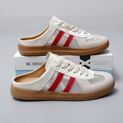 Bootara Women's Mesh Mule Slippers German Trainer - Inspired Slip-Ons for Women | Spring-Summer Comfort Shoes with Arch Support