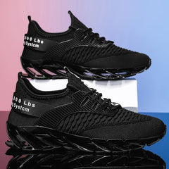 Bootara Men's AeroKnit Runner - Extended Fit Breathable Mesh - Platform Sneakers with Blade Sole & Maximum Cushion