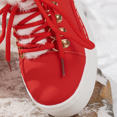 Bootara Women's Heritage Plush Snow Boot - Platform Winter Boots with Faux Fur Lining & Classic Lace-Up Design (US 5-10.5)