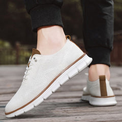 Bootara Men's AeroStitch Urban - Extended Fit Knit Mesh - Fashion Sneakers with Breathable Upper & Contrast Stitching