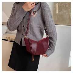 Bootara Women's Puff Luxe Dual-Texture Hobo - Vegan Leather & Sueded Matte Crossbody - Retro Curated Silhouette