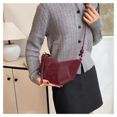 Bootara Women's Puff Luxe Dual-Texture Hobo - Vegan Leather & Sueded Matte Crossbody - Retro Curated Silhouette