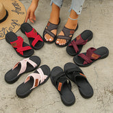 Bootara Women’s SunStep Flat Mesh Slide Sandals – Breathable Open-Toe Beach Shoes (US 5–10.5)