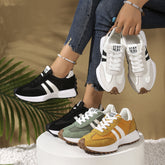 Bootara Women's Athena Curve Chunky Retro Runner Sneakers – Extended-Size Vintage Dad Walking Shoes with Sculpted Waist (US 5–11.5)