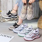 Bootara Women's Lorien Knit Comfort Sneakers – Colorblock Everyday Walking Shoes (US 5–10.5)