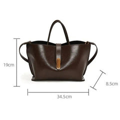 Bootara Women's Polished Commuter Tote - Textured Leather Convertible Work Bag | Spacious Crossbody to Handheld Carryall for Professionals