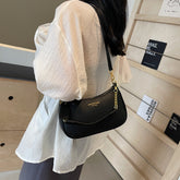 Bootara Women's Artisan Crescent Crossbody Bag - Versatile Shoulder Bag with Chain Strap & Convertible Carry