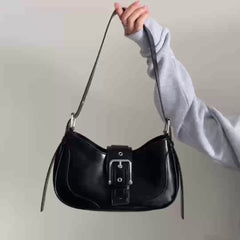 Bootara Women's Luna Saddle Bag – Retro Chic Crossbody Shoulder Bag | Y2K Minimalist Purse