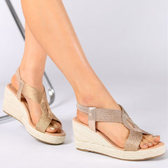 Bootara Women's Ria Braid Artisan Platform Wedge Sandals – Sculpted Woven Rope Open-Toe Roman Sandals (US 4–10.5)