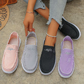 Bootara Women's Hazel Washed Canvas Slip-On Shoes β Vintage Casual Comfort Sneakers (US 5β10)