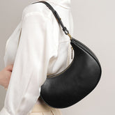 Bootara Women's Crescent Moon Hobo Bag — Effortlessly Versatile Underarm Purse with Refined Details