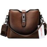 Bootara Women's Premium Textured Bucket Bag - Vintage Multi-Layer Large Capacity Handheld/Shoulder/Crossbody Tote