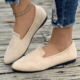 Bootara Women's Plus Size Pointed-Toe Slip-On Loafers Casual Flat Comfort Shoes