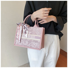 Bootara Women's Embroidered Commuter Tote Bag – Versatile Premium Shoulder Bag for Daily Errands, Shopping & Stylish Outings