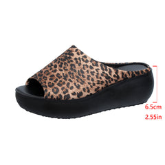 Bootara Women's Elowen Peep-Toe Platform Wedge Slide Sandals – Elevated Summer Comfort Slides (US 4–11)