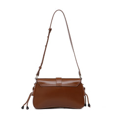 Bootara Women’s Structured Baguette Bag - PU Leather Topstitched Purse for Urban Minimalism