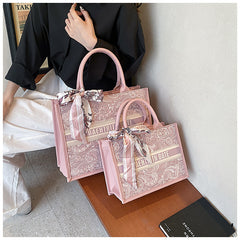 Bootara Women's Embroidered Commuter Tote Bag – Versatile Premium Shoulder Bag for Daily Errands, Shopping & Stylish Outings