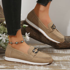 Bootara Women’s Plus-Size Slip-On Loafers - Chanel-Inspired Driving Flats | Casual Comfort Shoes