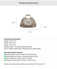 Bootara Women's Fashion Tote Bag - Convertible Shoulder to Crossbody Purse with Detachable Chain Strap, Minimalist PU Leather Commuter Handbag