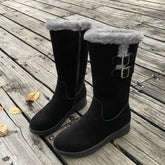 Bootara Women's FrostPuff Mid-Boots – Plush Lined, Slip-Resistant Winter Boots (US 4-10.5)