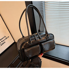 Bootara Women‘s Grand Journey Carryall - Spacious Retro Tote with Dual Pockets & Convertible Wear