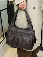 Bootara Women's Large Capacity Crossbody Bag - Premium Leather Underarm Purse for Commuter, Travel & Work, Adjustable Strap & Anti-Theft Design