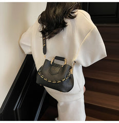 Bootara Women's Fashion Tote Bag - Convertible Shoulder to Crossbody Purse with Detachable Chain Strap, Minimalist PU Leather Commuter Handbag