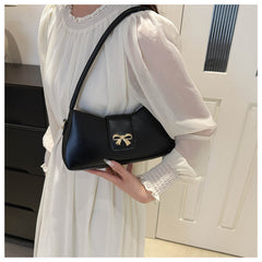 Bootara Women's Luna Cinema Baguette - Sculpted Bow Underarm Sling | Petite & Poetic