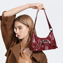 Bootara Women's Terra Siren Hobo - Dual-Tone Distressed Leather Underarm Bag | Salvaged Elegance