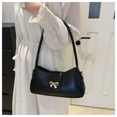 Bootara Women's Luna Cinema Baguette - Sculpted Bow Underarm Sling | Petite & Poetic