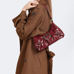 Bootara Women's Terra Siren Hobo - Dual-Tone Distressed Leather Underarm Bag | Salvaged Elegance