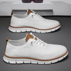 Bootara Men's AeroStitch Urban - Extended Fit Knit Mesh - Fashion Sneakers with Breathable Upper & Contrast Stitching