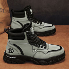 Bootara Men's Loden High-Shank Work Boot - British-Inspired Waterproof Leather - Anti-Slip & Ankle Support