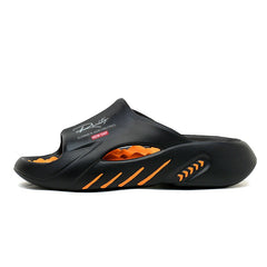 Bootara Unisex Atlas Logo Slides – Street Style Cushioned Anti-Slip Beach Sandals (US 5–12.5)