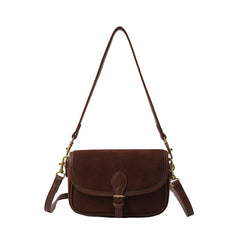 Bootara Women's Saddle Luxe Sling Bag - Matte Vintage Crossbody with Signature Buckle & Adjustable Wear