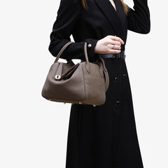 Bootara Women's Orsay Pebbled Bucket — Artisan-Stitched Top-Grain Leather Tote with Convertible Carry & Structured Silhouette