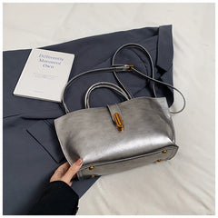 Bootara Women's Polished Commuter Tote - Textured Leather Convertible Work Bag | Spacious Crossbody to Handheld Carryall for Professionals