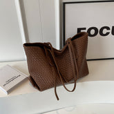 Bootara Women's Artisan-Woven Heritage Tote - Convertible Shoulder Bag w/ Structured Base, Minimalist Oversized Carryall for Effortless Style