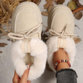 Bootara Women's FrostHaven Faux Fur Lined Winter Shoes β Suede Lace-Up Moccasin Style (US 5.5β10.5)