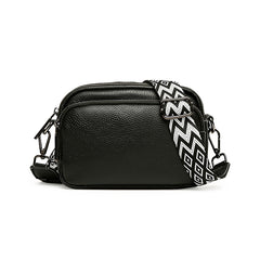 Bootara Women's Premium Minimalist Genuine Leather Solid-Color Square Bag – Versatile Multi-Functional Camera Bag