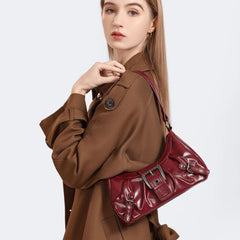 Bootara Women's Terra Siren Hobo - Dual-Tone Distressed Leather Underarm Bag | Salvaged Elegance