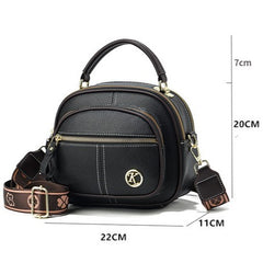 Bootara Women's Multi-Zip Compact Satchel — Premium Convertible Shoulder & Crossbody Bag with Curated Organization & Elevated Everyday Style