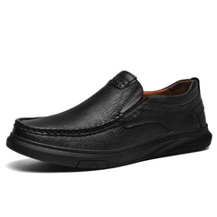 Bootara Men's Slip-on Comfortable Genuine Leather Loafers